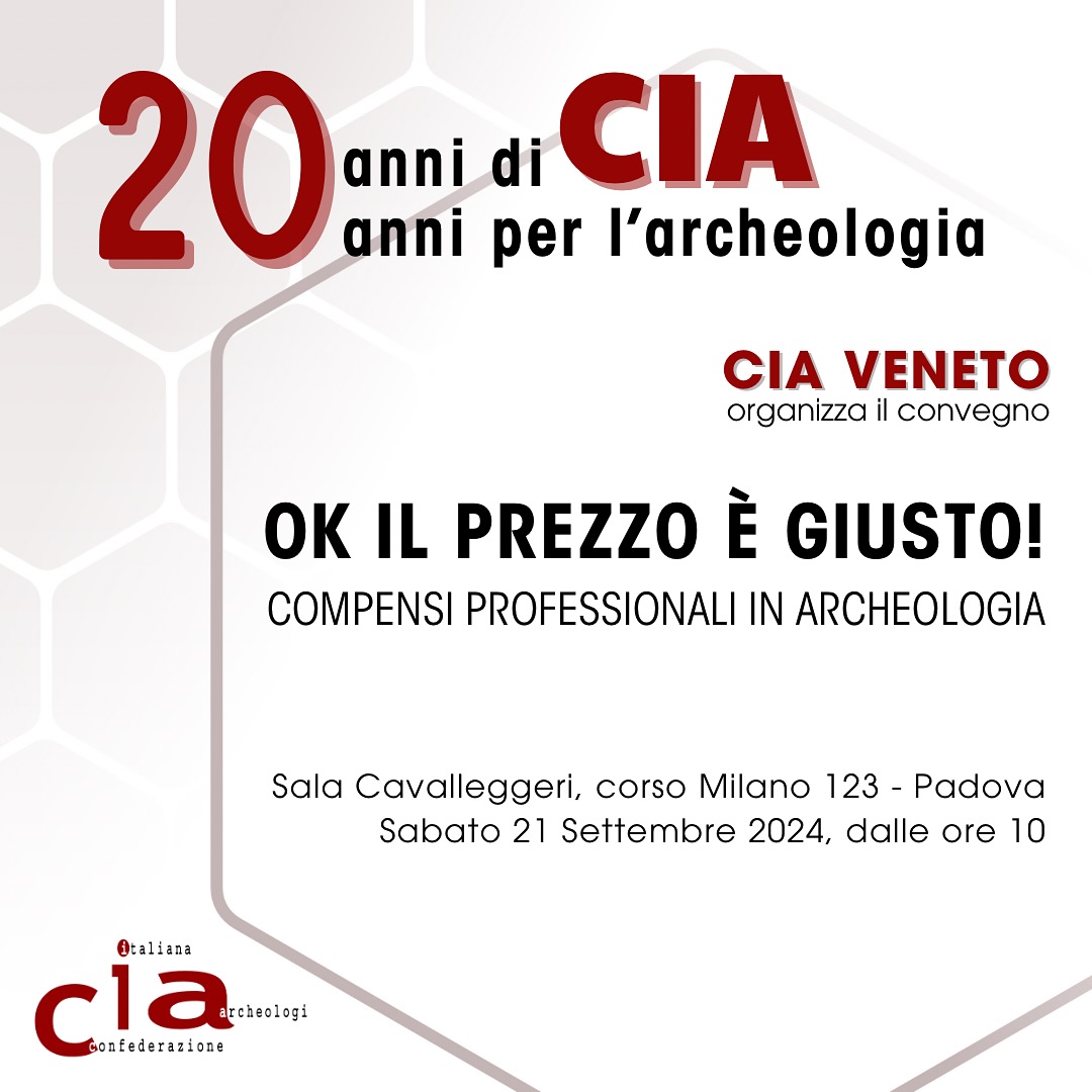 OK IL PREZZO E' GIUSTO! Compensi professionali in archeologia.