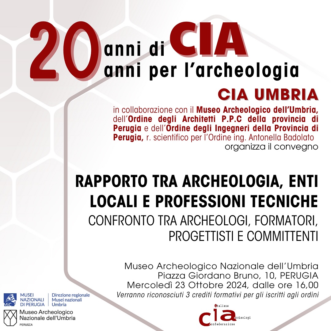 RAPPORTO TRA ARCHEOLOGIA, ENTI LOCALI E PROFESSIONI TECNICHE. Confronto tra archeologi, formatori, progettisti e committenti